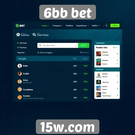 Análise da interface do usuário no site 6bb bet